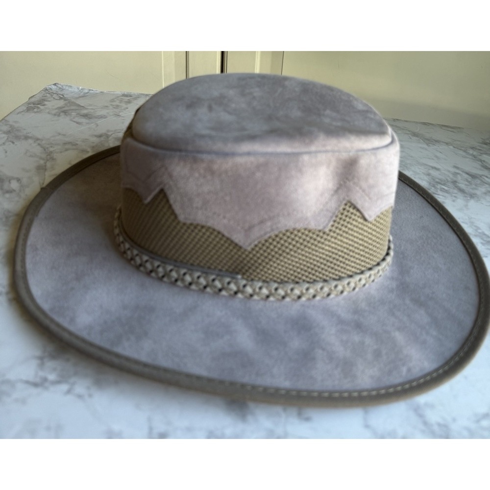 Sirroco‎ Monteray Bay Purple Suede Waterproof Cowboy Hat Size Medium USA Made
